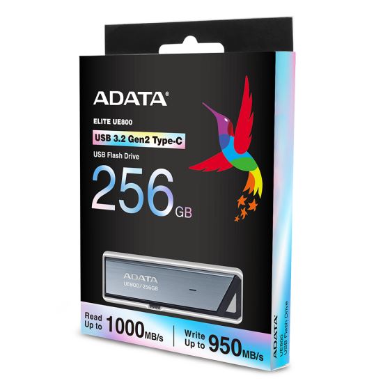 ADATA UE800 USB flash drive 256 GB USB Type-C 3.2 Gen 2 (3.1 Gen 2) Silver1