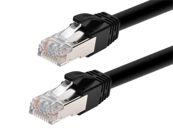 Monoprice 44669 networking cable Black 11.8" (0.3 m) Cat6a U/UTP (UTP)1