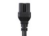 Monoprice 42052 power cable Black 11.8" (0.3 m) IEC C14 IEC C156