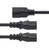 StarTech.com 8723-8600-POWER-CORD power cable Black 70.9" (1.8 m) C14 coupler 2 x C13 coupler3