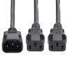 StarTech.com 8723-8600-POWER-CORD power cable Black 70.9" (1.8 m) C14 coupler 2 x C13 coupler4