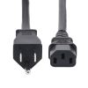 StarTech.com 271B-6800-POWER-CORD power cable Black 94.5" (2.4 m) NEMA 5-15P C13 coupler4