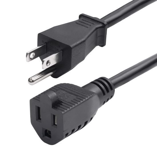 StarTech.com 231A-8A00-POWER-CORD power cable Black 118.1" (3 m) NEMA 5-15P NEMA 5-15R1