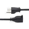 StarTech.com 231A-8A00-POWER-CORD power cable Black 118.1" (3 m) NEMA 5-15P NEMA 5-15R3