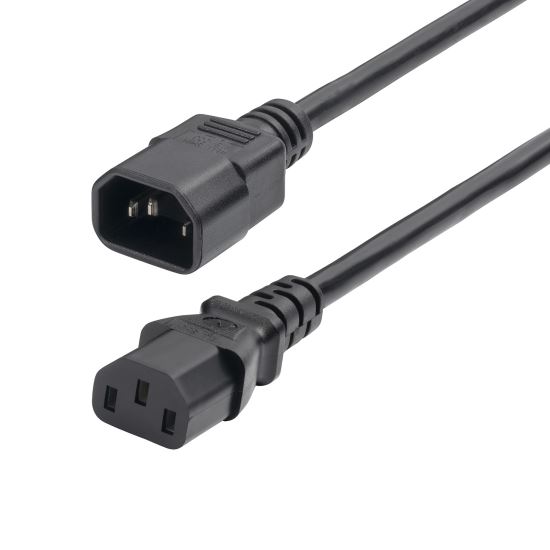 StarTech.com 8713-8100-POWER-CORD power cable Black 11.8" (0.3 m) C14 coupler C13 coupler1