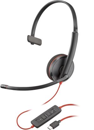 HP 8X214A6 headphones/headset Wired Head-band Office/Call center USB Type-C Black1