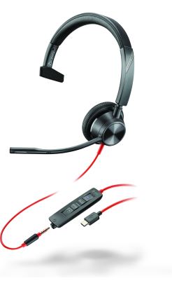 HP 8X218AA headphones/headset Wired Head-band Office/Call center USB Type-C Black1