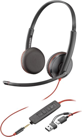 HP 8X229AA headphones/headset Wired Head-band Office/Call center USB Type-C Black1
