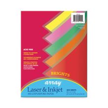 Array Colored Bond Paper, 24 lb Bond Weight, 8.5 x 11, Assorted Bright Colors, 500/Ream1
