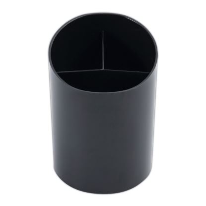 Recycled Big Pencil Cup, Plastic, 4.38" Diameter x 5.63"h, Black1