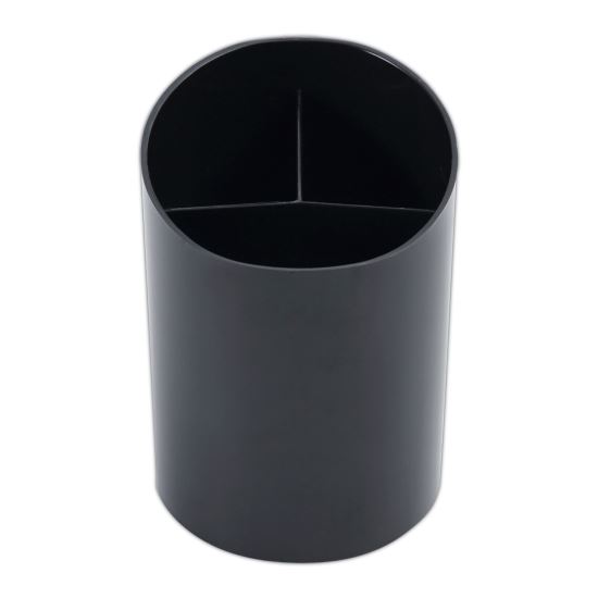 Recycled Big Pencil Cup, Plastic, 4.38" Diameter x 5.63"h, Black1