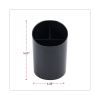 Recycled Big Pencil Cup, Plastic, 4.38" Diameter x 5.63"h, Black2