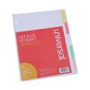 Deluxe Write-On/Erasable Tab Index, 5-Tab, 11 x 8.5, White, 1 Set2