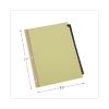 Deluxe Preprinted Simulated Leather Tab Dividers with Gold Printing, 31-Tab, 1 to 31, 11 x 8.5, Buff, 1 Set2
