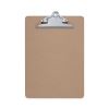 Hardboard Clipboard, 1.25" Clip Capacity, Holds 8.5 x 11 Sheets, Brown1