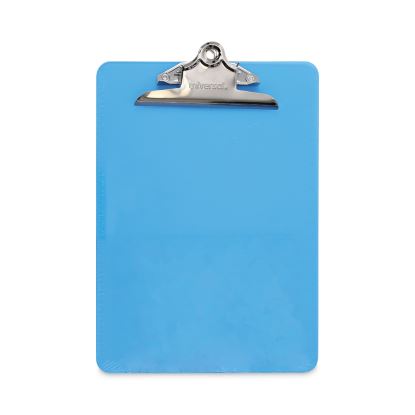 Plastic Clipboard with High Capacity Clip, 1.25" Clip Capacity, Holds 8.5 x 11 Sheets, Translucent Blue1