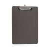 Plastic Clipboard with Low Profile Clip, 0.5" Clip Capacity, Holds 8.5 x 11 Sheets, Translucent Black1