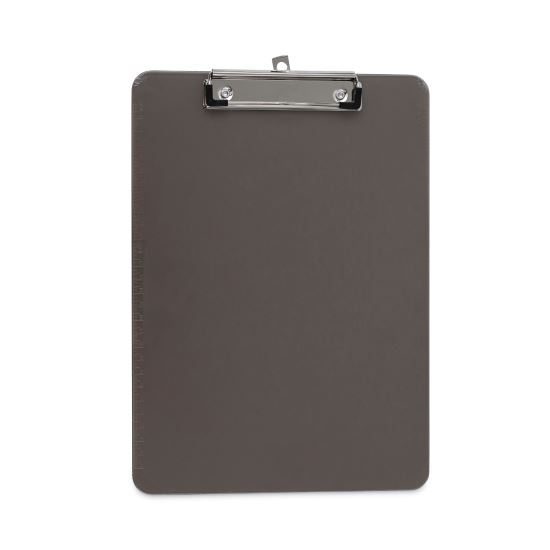 Plastic Clipboard with Low Profile Clip, 0.5" Clip Capacity, Holds 8.5 x 11 Sheets, Translucent Black1