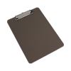 Plastic Clipboard with Low Profile Clip, 0.5" Clip Capacity, Holds 8.5 x 11 Sheets, Translucent Black2