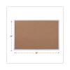 Bulletin Board, Natural Cork, 36 x 24, Satin-Finished Aluminum Frame2