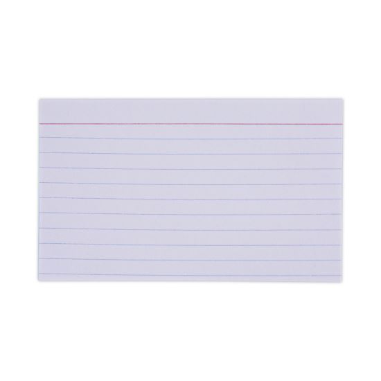 Ruled Index Cards, 3 x 5, White, 100/Pack1