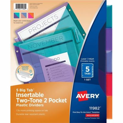 Avery&reg; Big Tab Tab Divider1