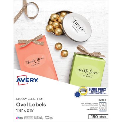 Avery&reg; Sure Feed Glossy Labels1