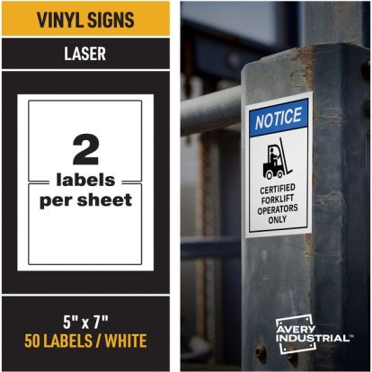 Avery&reg; Adhesive Printable Vinyl Signs1