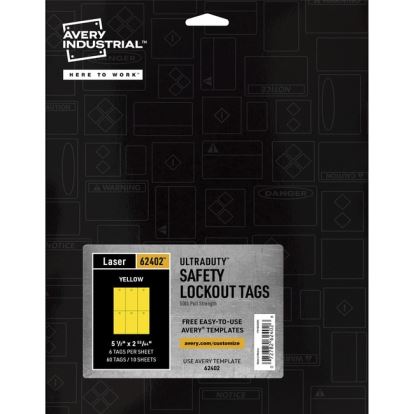 Avery&reg; UltraDuty Lock Out Tag Out Hang Tags1