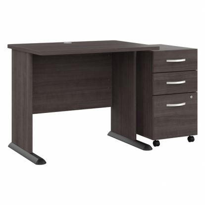 Bush Business Furniture Studio A 36W Computer Desk with 3-Drawer Mobile File Cabinet1