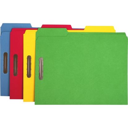 Business Source 1/3 Tab Cut Letter Recycled Fastener Folder1