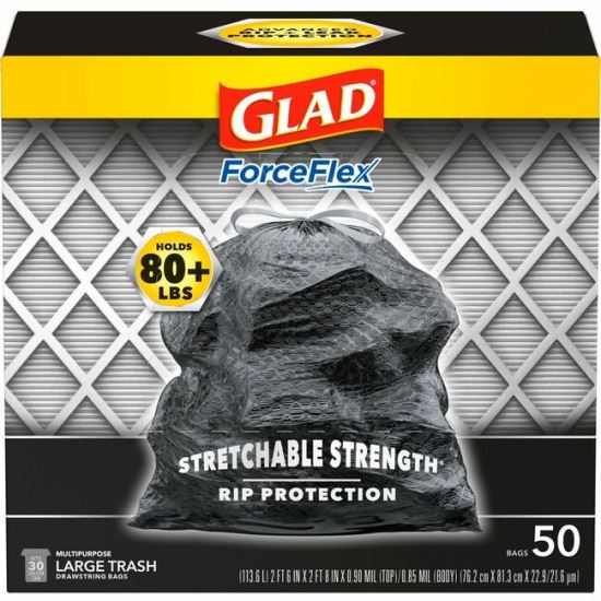 Glad ForceFlexPlus Drawstring Large Trash Bags1