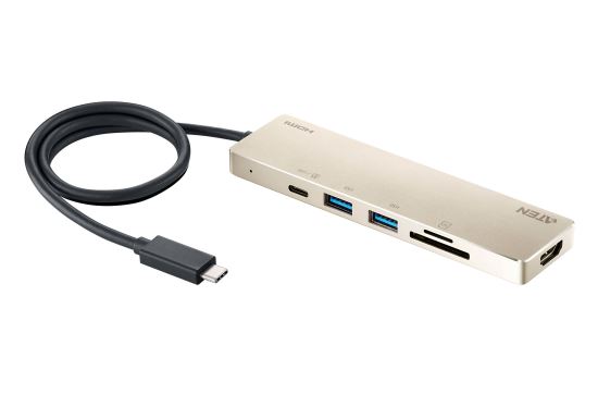 ATEN UH3239 notebook dock/port replicator Wired USB 3.2 Gen 1 (3.1 Gen 1) Type-C Gold1