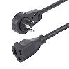 StarTech.com RTPAC1016 power cable Black 70.9" (1.8 m) NEMA 5-15P NEMA 5-15R1