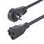 Picture of StarTech.com RTPAC1016 power cable Black 70.9" (1.8 m) NEMA 5-15P NEMA 5-15R
