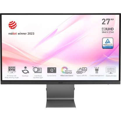 MSI Modern MD271UL 27" 3840 x 2160 pixels 4K Ultra HD Gray1