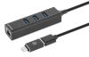 Manhattan 180894 interface hub USB 3.2 Gen 1 (3.1 Gen 1) Type-A + Type-C 5000 Mbit/s Black4