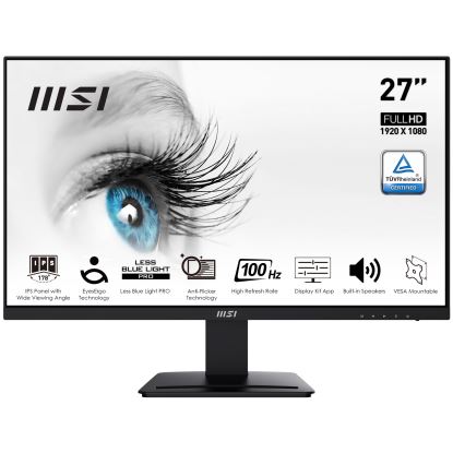 MSI Pro MP273A computer monitor 27" 1920 x 1080 pixels Full HD LED Black1