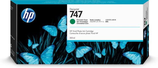 HP 747 300-ml Chromatic Green DesignJet Ink Cartridge1