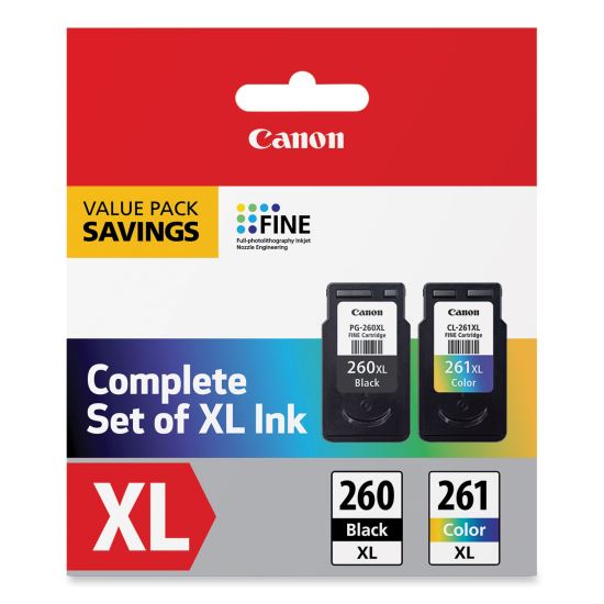 Canon® PG-260 XL/CLI-261 XL Ink Value Pack1