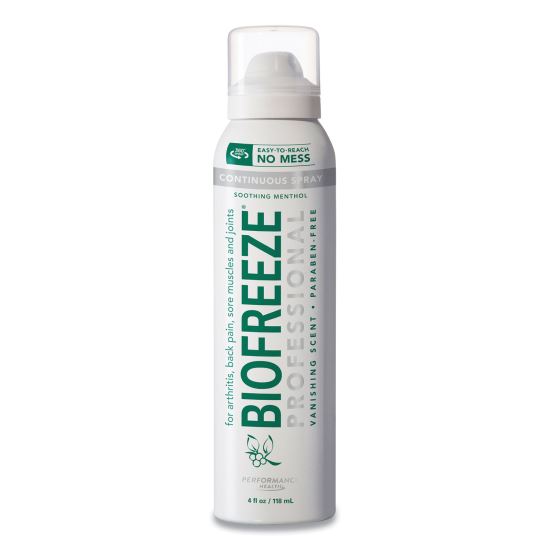 BIOFREEZE® Professional Colorless Topical Analgesic Pain Reliever Spray1