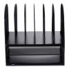 Safco® Powered Onyx™ Desk Organizer with Two Horizontal and Six Upright Sections1