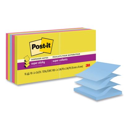 Post-it® Pop-up Notes Super Sticky Pop-up Notes Summer Joy Collection Colors1