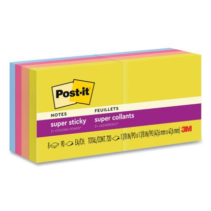 Post-it® Notes Super Sticky Pads in Summer Joy Color Collection Colors1