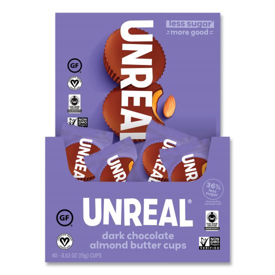 UNREAL® Dark Chocolate Almond Butter Cups1