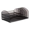 Safco® Onyx™ Mesh Desk Organizer With Three Horizontal/Three Upright Sections1