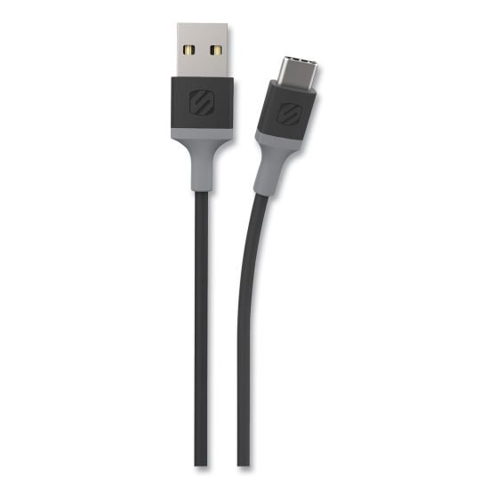 strikeLINE Braided Cable for USB-C Devices, 4 ft, Black/Gray1