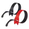 ONE-WRAP Ties and Straps, 0.5" x 8", Black;Red, 100/Pack2