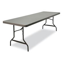 IndestrucTable Commercial Folding Table, Rectangular, 96" x 30" x 29", Charcoal Top, Charcoal Base/Legs1
