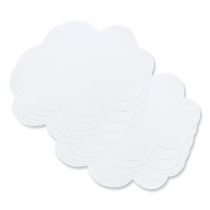 Self Stick Dry Erase Clouds, 7 x 10, White Surface, 10/Pack1